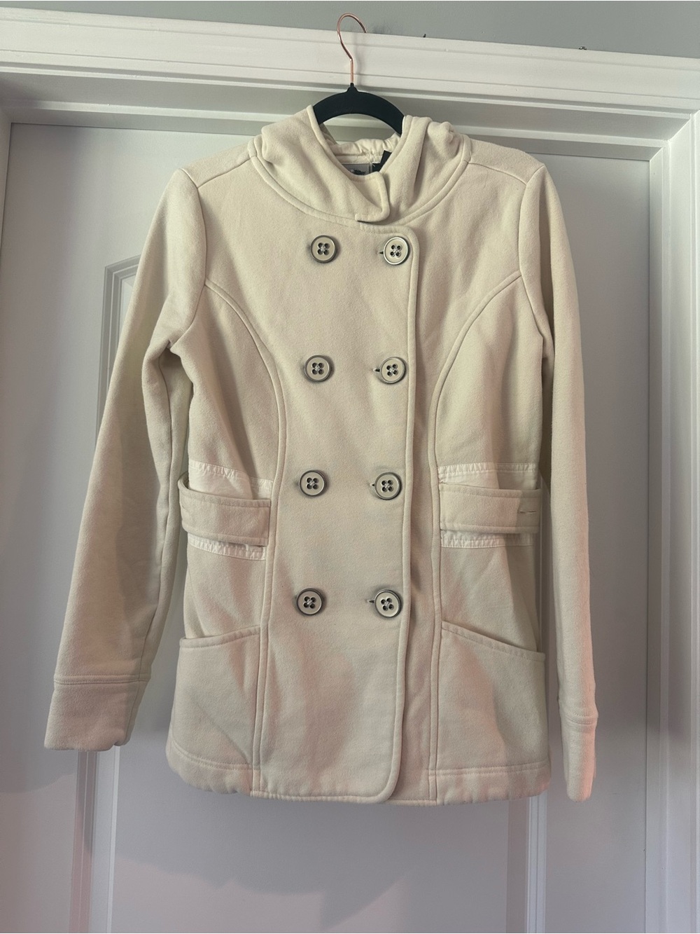 Harley Davidson Cream Colored Hooded Jacket